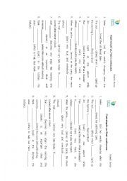 English Worksheet: past simple and past continuous