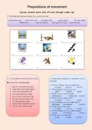 Prepositions of Movement