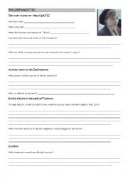 English Worksheet: The Suffragettes film worksheet