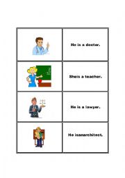 English Worksheet: Occupations flashcards