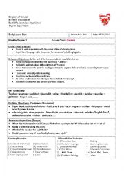 English Worksheet: Careers