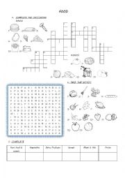 English Worksheet: food