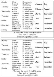 English Worksheet: GUIDE how to write dates