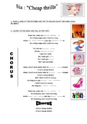 English Worksheet: Sia   