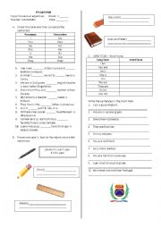 English Worksheet: POSSESSIVE ADJECTIVE