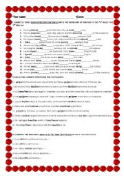 English Worksheet: SIMPLE PRESENT 