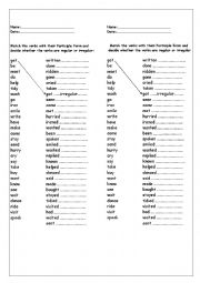 English Worksheet: Past Participle