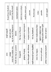 Seaside Match the Phrases to make a Mind Map