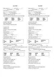 English Worksheet: All Of Me