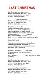 English Worksheet: Last Christmass