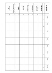 English Worksheet: Can and Cant 4 in line
