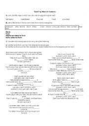 English Worksheet: Weird Al - Eat it Worksheet