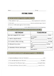 Grammar TEST future tense 