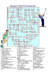 English Worksheet: SPORTS PUZZLES