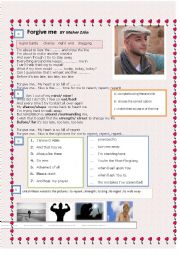 English Worksheet: forgive me by maher zain