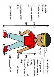 English Worksheet: Maths About Me