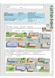 English Worksheet: Perfect practice pertaining to pesky plurals, places, and prepositions. 