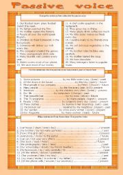 English Worksheet: PASSIVE VOICE practice