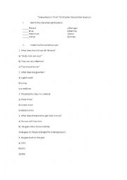English Worksheet: Somewehere in Time Movie Activity