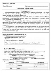 English Worksheet: test