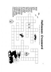 English Worksheet: HALLOWEEN CROSSWORD