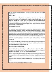 English Worksheet: zika virus