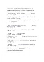 English Worksheet: english phrasal verbs
