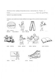 English Worksheet: Goods and services 