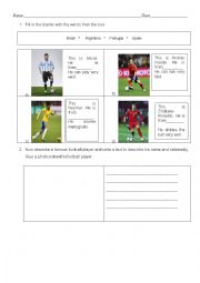 English Worksheet: This football player is from