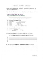 English Worksheet: PAST UNREAL CONDITIONAL WORKSHEET