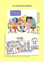 English Worksheet: Do schools kill creativity?