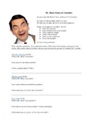 English Worksheet: Travel English with Mr. Bean