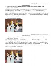 English Worksheet: Peter Pan. The Darling Family