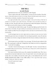 English Worksheet: Reading and Writing Integrated Task