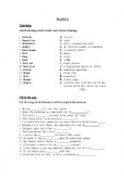 English Worksheet: Slang Words (1/10)