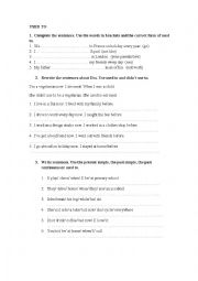 English Worksheet: Used to