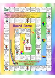 Adverbial Phrases of Frequency Board Game