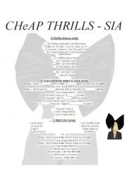 Cheap Thrills - SIA