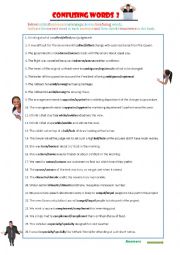 English Worksheet: Confusing Words 2