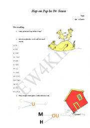 Hop on Pop by Dr.Seuss (tasks)