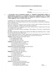 English Worksheet: grammar mixed test