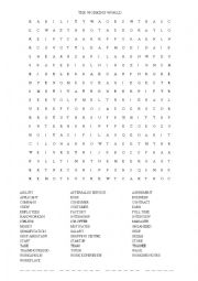 English Worksheet: Wordsearch