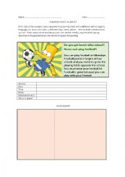 English Worksheet: Planning sheet: LEAFLET