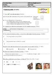 English Worksheet: 1st year remedial work