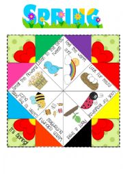 Spring Cootie Catcher