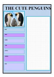 English Worksheet: AMAZING ANIMALS II -  GUIDED WRITING