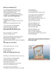English Worksheet: Stuck in a moment by U2