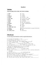 English Worksheet: Slang Words (2/10)
