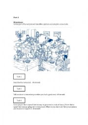 English Worksheet: Advanced Speaking Task-Based Assessment (similar to CAMLA Michigan)