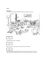 English Worksheet: Speaking Task-Based Assessment Test 2